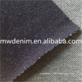 Indigo Dyed heavy polyester twill denim fabric like knits